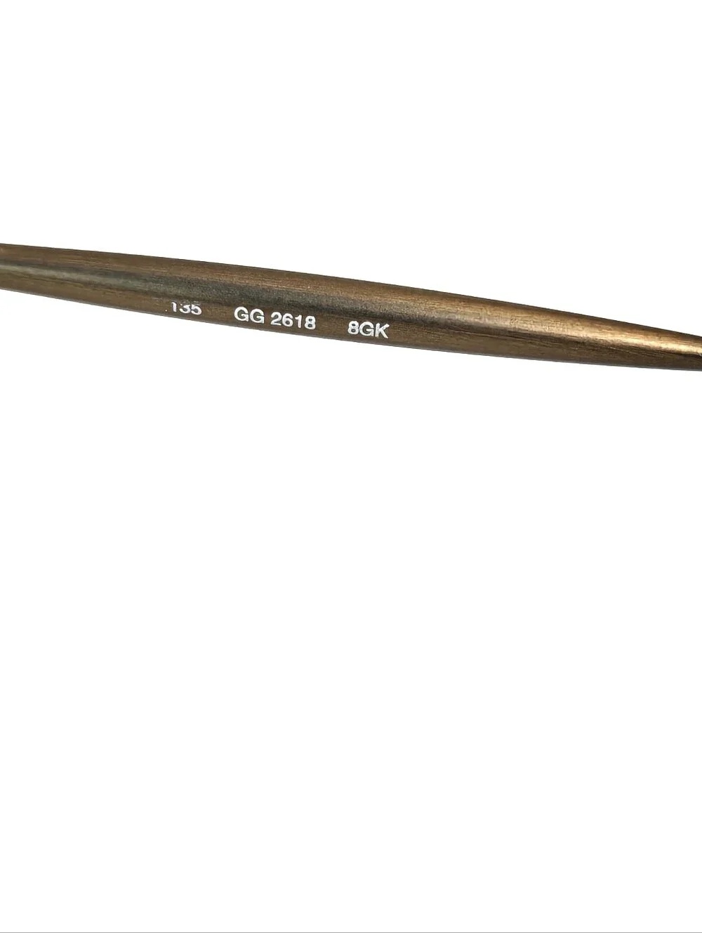 Gucci GG2618 Women's Oval Stainless Steel in Copper Brown. Italy